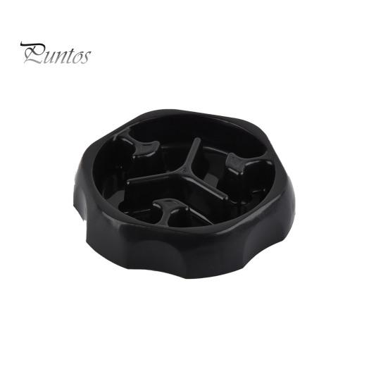 

Медленная кормушка для крупных пород, миска для собак, эффективное замедление еды, круглая форма, непроливающаяся посуда для корма для домашних животных, колонка для медленного кормления домашних животных чёрный