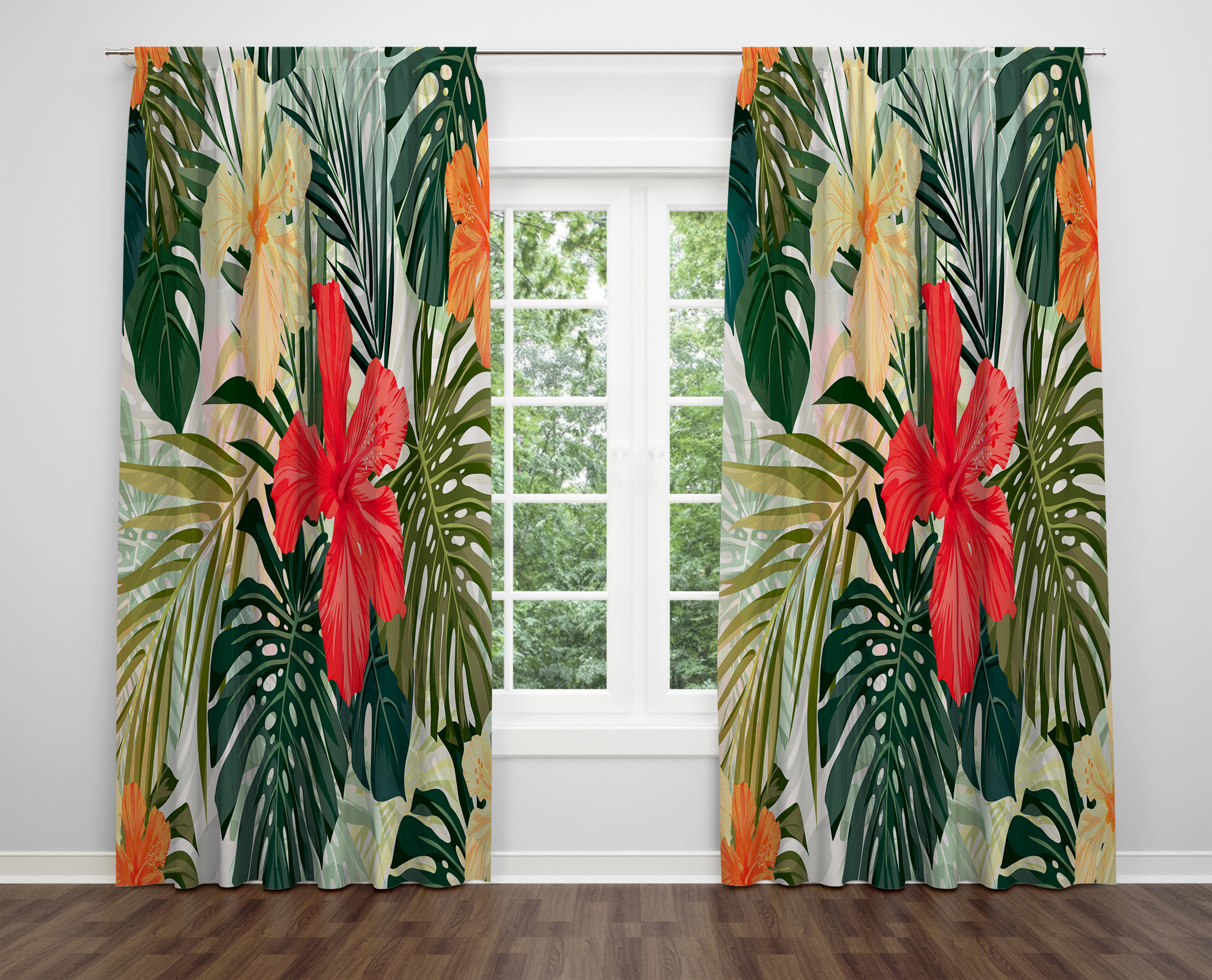 

Декоративний дизайн, високоякісна бавовняна тканина, ви можете вибрати одну або подвійну фіранку з крила 1 piece різнокольоровий