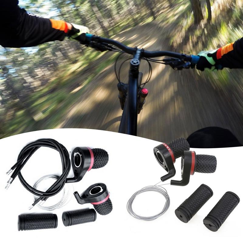 Mountain Bicycle Bike Speed Shifter Shift Derailleur Handle Twist Grip Gear Cycling Speed Control Knob Travel
