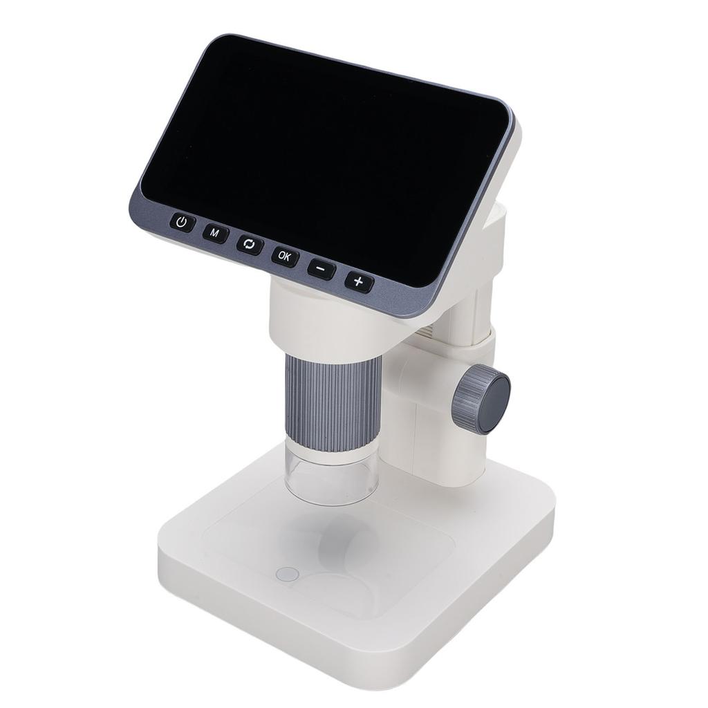 Electronic Microscope with 8 LED Lights 12MP 4.5 Inch Screen 5-32X Magnification Digital Magnifying Glass