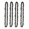 4Pcs Mini Chainsaw Chain 4 Inch Guide Saw Chain 1/4 LP Pitch, 28 Sections For Electric Protable Handheld Chain Saw Easy To Use