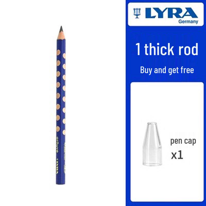 LYRA Yiya Thick Lead Triangular Grip Children s Pencil B чёрный