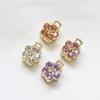 4Pcs Mini Rhinestones Flower Hair Claw Clips Non Slip Grip For Thick Hair Strong Hold Hair Jaw Clip Hair Accessories