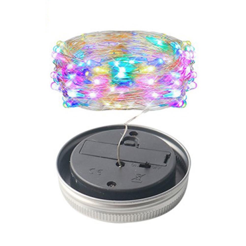 10/20 LED Solar Lichterkette Einmachglas Solaraufladung Garten Außen Hochzeitsfeier Dekoration Lichterkette