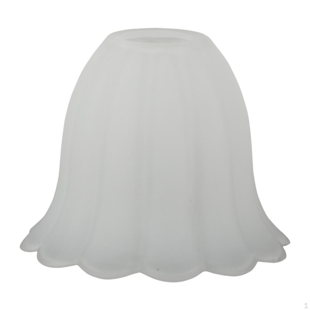 Frosted Glass Lampshade Decorative Light Fixtures Accessory,Flower Shaped Cover for Wall