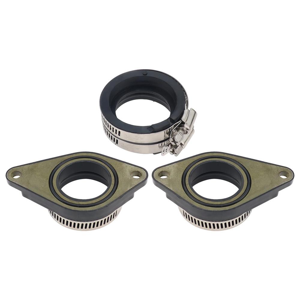 3x Carburetor Intake Manifold Boot For Honda VTX1300 17210-MEM-670 16211-MEA-670