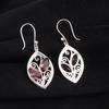 Rhodolite Gemstone Sterling Silver Elegant Dangle Earring For Women 1.2", Partywear Earring, Earring For Mother/Wife CE-24-7