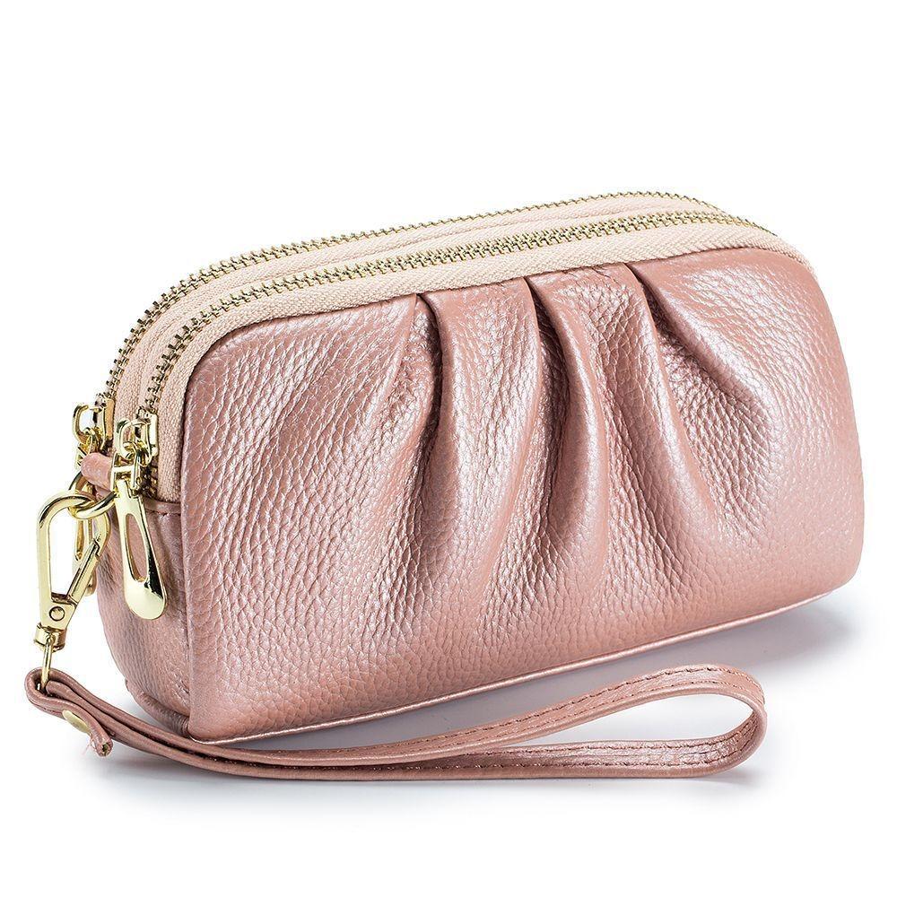 

Casual PU leather Women Wallets Multifunction Long Zip Wrist Bag Large Capacity Wallet