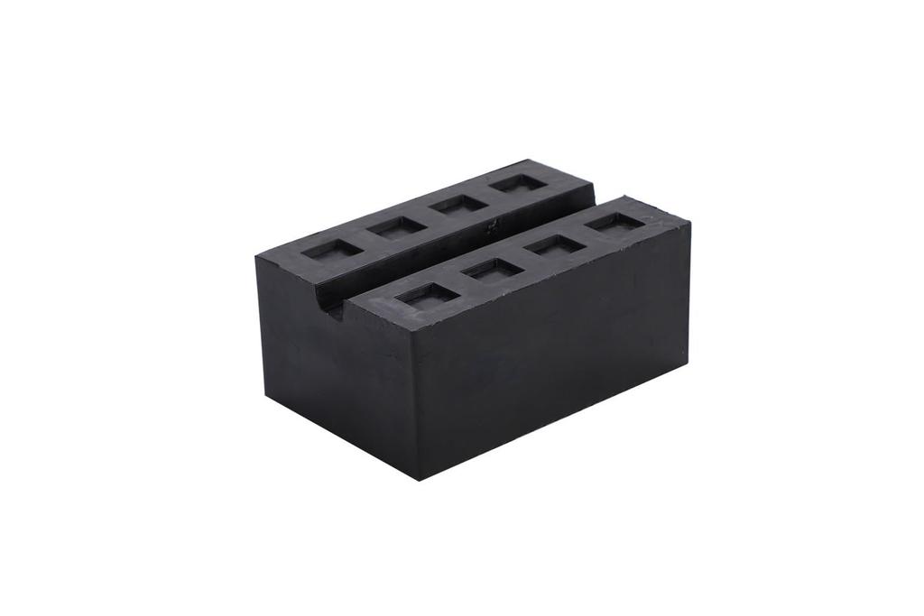 Kanoan Lift Rubber Jack Set of 80mm Rubber Blocks for Tire Change Grooved Lift Rubber Support Rubber Rubber Cushion Blocks, Pads, 4, Lift-Up,