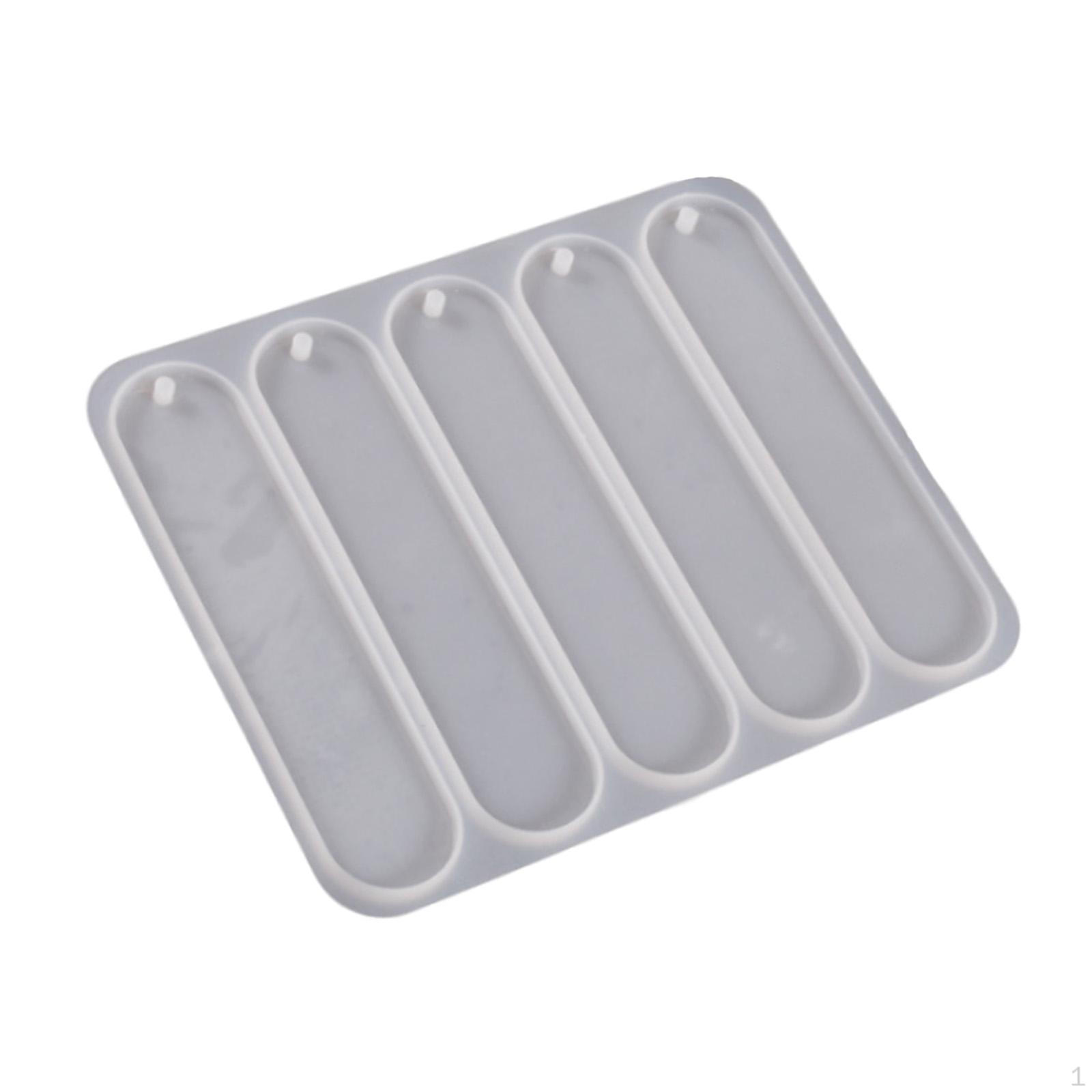 Bookmark Epoxy Resin Casting Model Flexible Reusable Silicone Models Oval 13.5cmx2.9cm