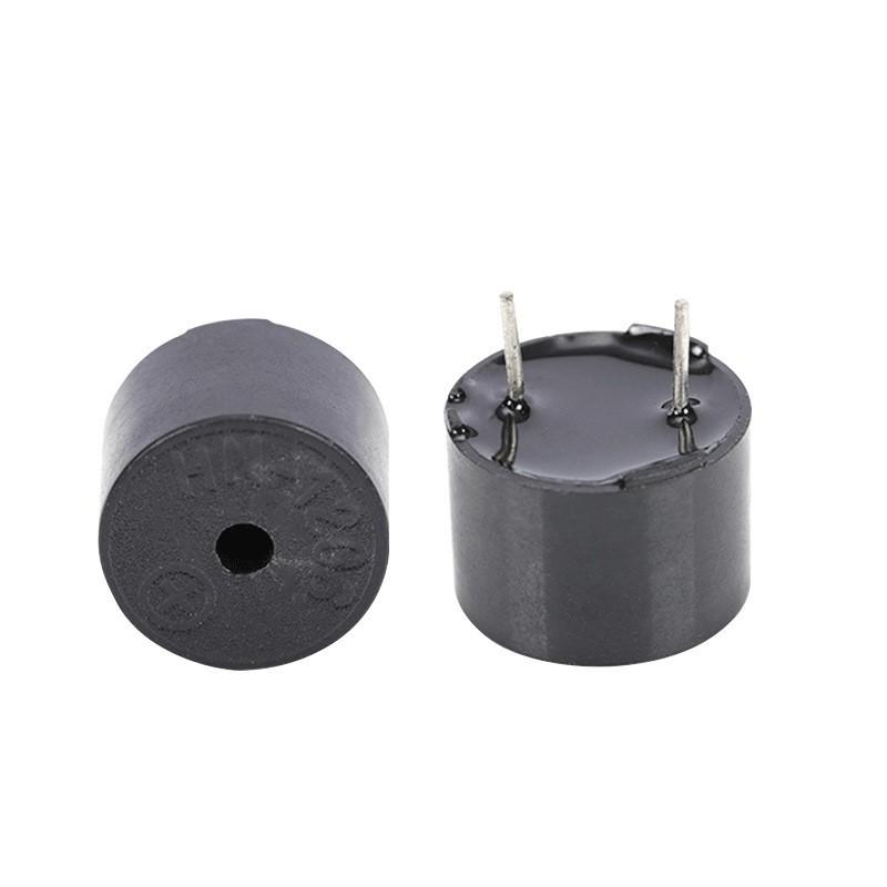 Huaneng HN-1206 Passive Buzzer: 5V, 42 Ohm, 2K-2.4K Frequency, 12x9mm, High Temp Resistant.