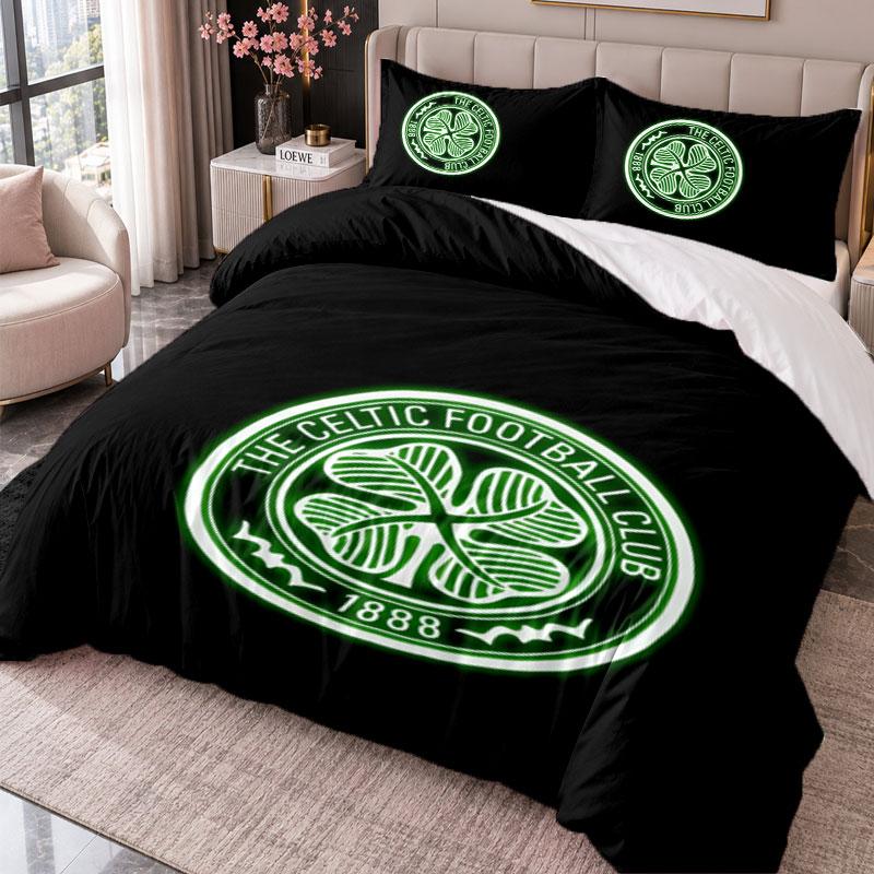 Celtic FC 3Pcs Bedding Set Duvet Cover With Two Pillowcases For Bedroom Home Decoration