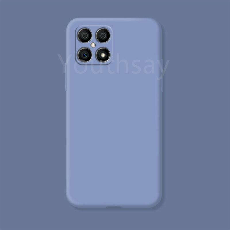 Чехол для Honor X8 Чехол-крышка для Honor X8 Funda Shell Coque Жидкий силикон Мягкий ТПУ Защитный бампер для телефона Honor X8 For Honor X8