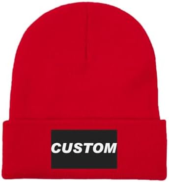 Custom Unisex Beanies with 3D Embroidery Personalized Logo Winter Hats-100% Acrylic Common Fabric