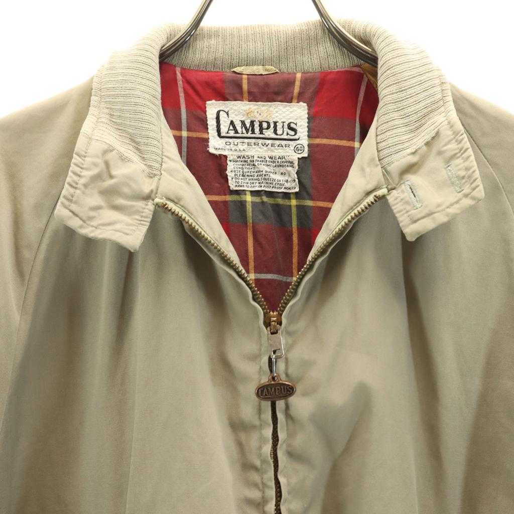 Campus 50s Made In USA Vintage Harrington Jacket 40 Gray Men's Used