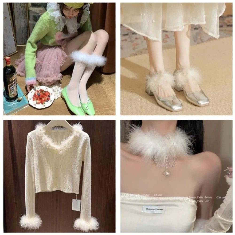 2 Meter Decorative Strip Cuff Strip Faux Fur Fluffy Trim DIY Apparel Sewing Home Decor Artificial Fur Decoration
