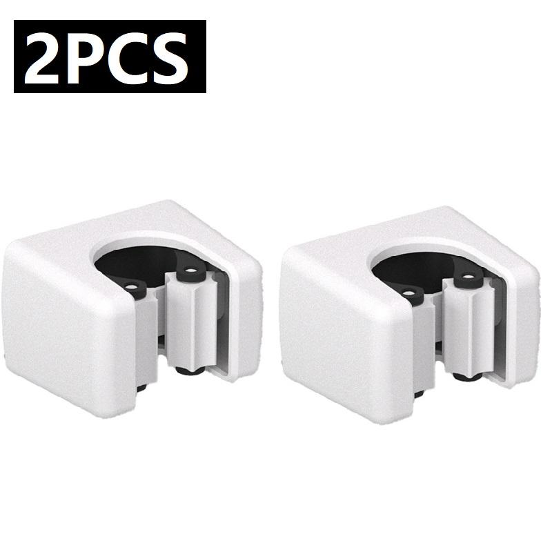 1/2/4pcs Wall Mounted Mop Clip Holder Bathroom No-Punching Mop Brush Broom Holder Rack Kitchen Organizer Holder Hook Accessories