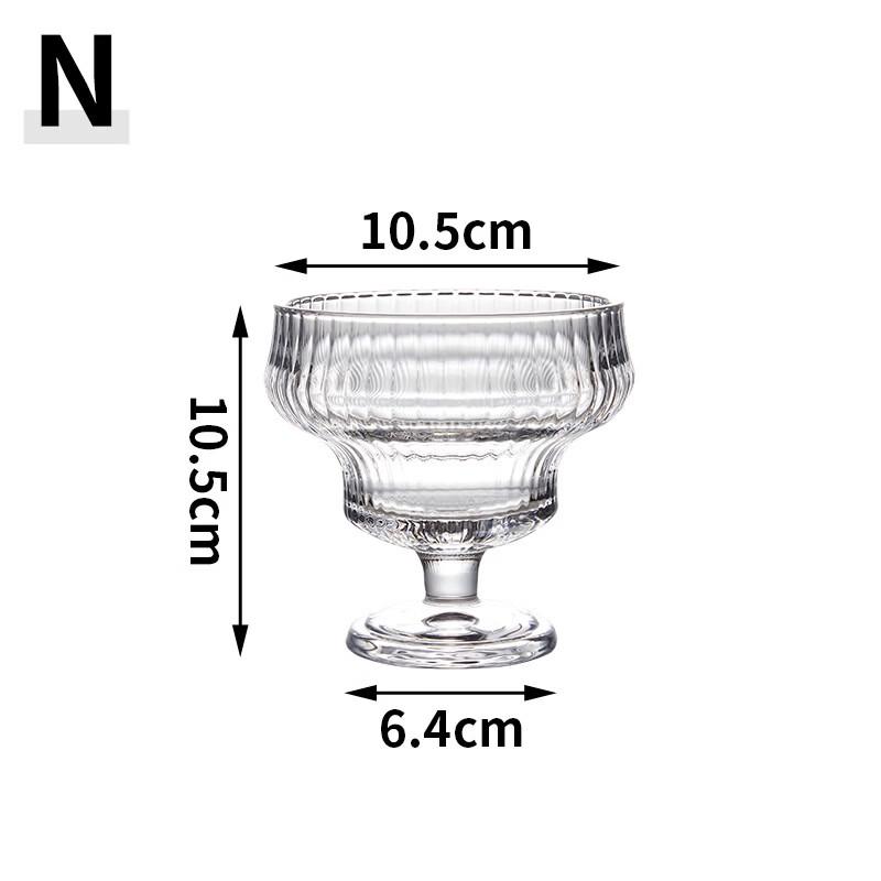 Creative Glass Ice Cream & Dessert Bowls, Set of 3