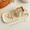 Wind Cup Ceramic Coffee Cup Design Sense Niche Afternoon Tea Tableware Coffee Cup Saucer Set