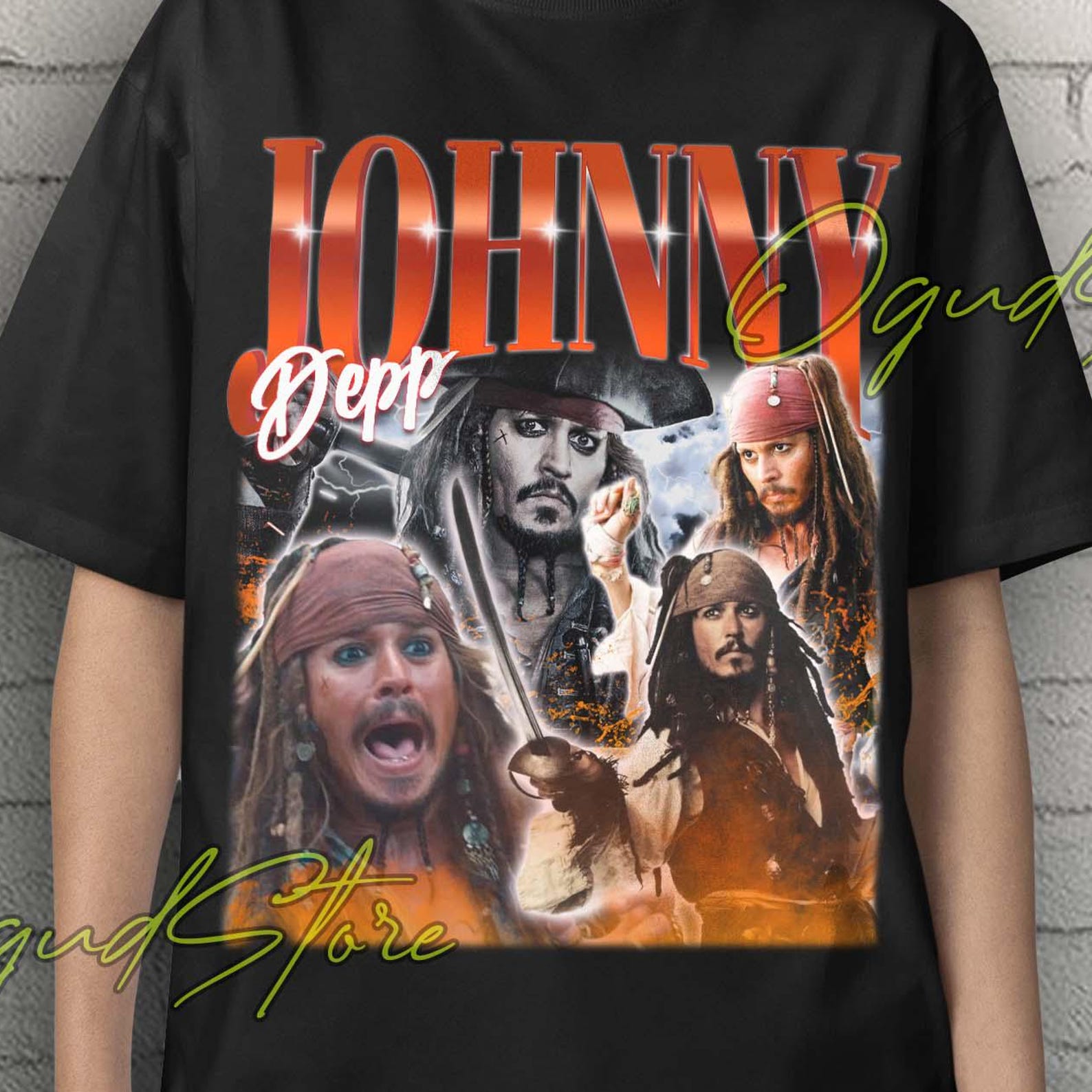 Johnny Depp, Johnny Depp Shirt Johnny Depp Fan Tees, Vintage Johnny Depp Sweater Johnny Depp Merch, Johnny Depp Poster, Mega Pint Depp Tee L