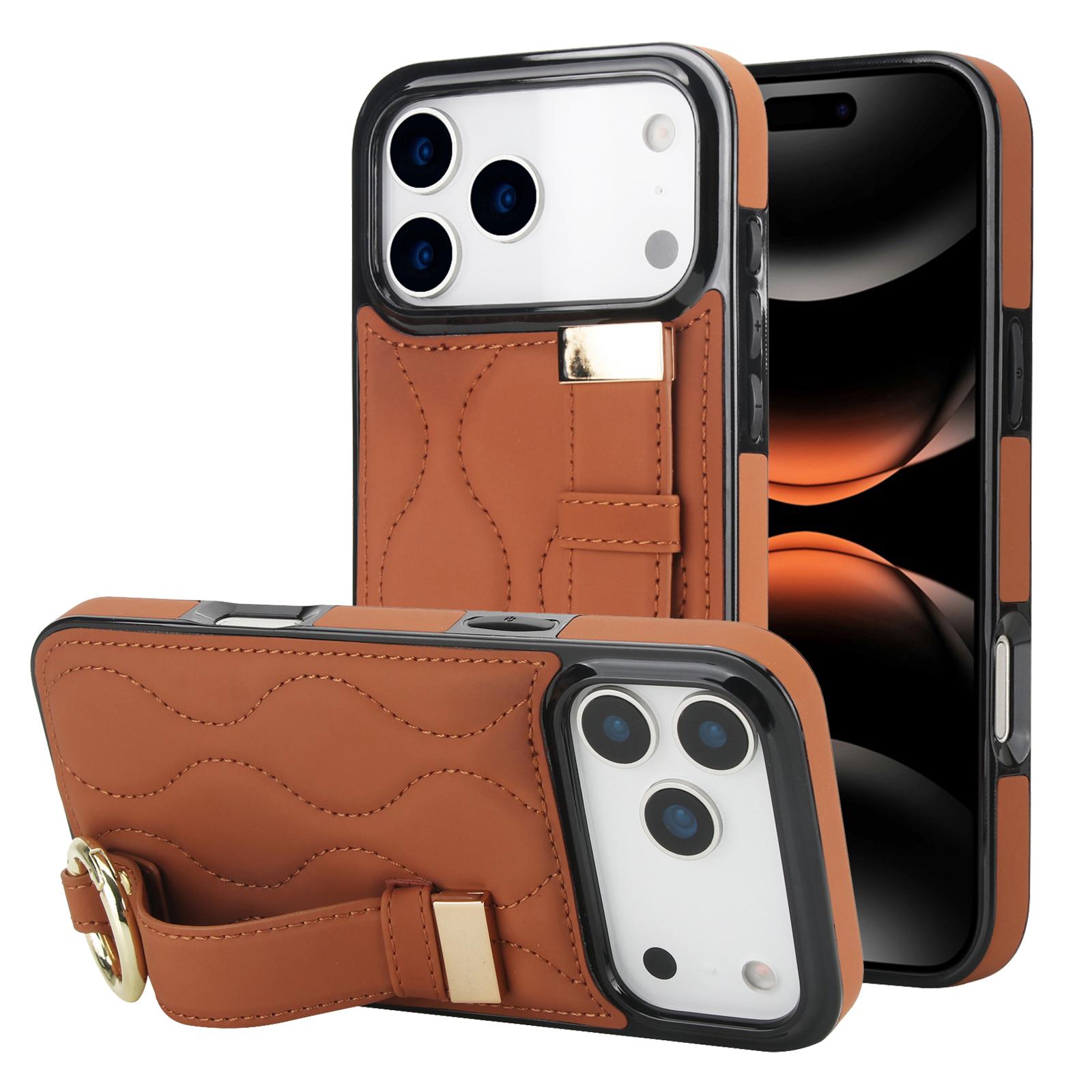 

Чехол для телефона с ремешком на запястье и кольцом-держателем для iPhone 17 17Air 16 16E 15 Pro Max 13 14 Plus 12 Mini Funda Противоударный чехол For iPhone 12Pro Max