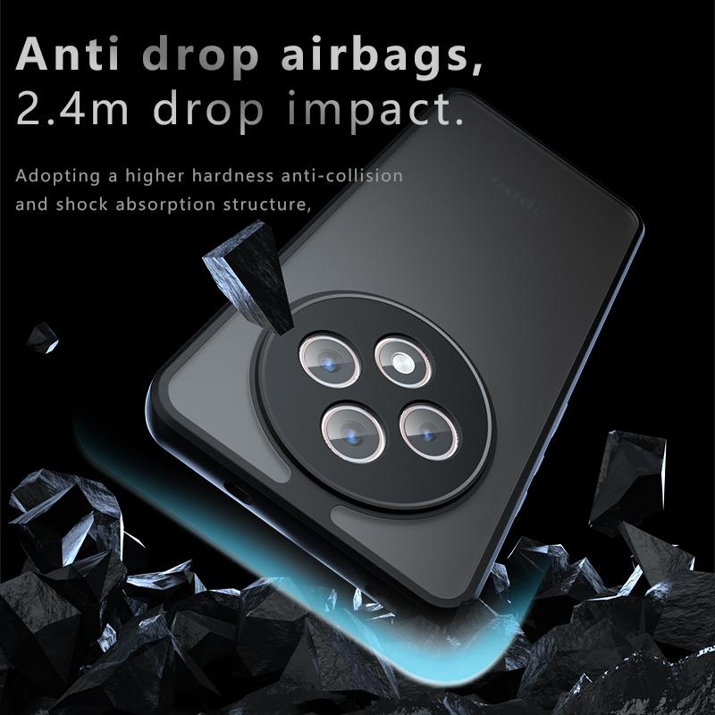 HD Transparent Cover for OPPO Reno 12 FS 12F Case Ultra Thin Clear & Matte Translucent Phone Funda for OPPO Reno 12F Capa