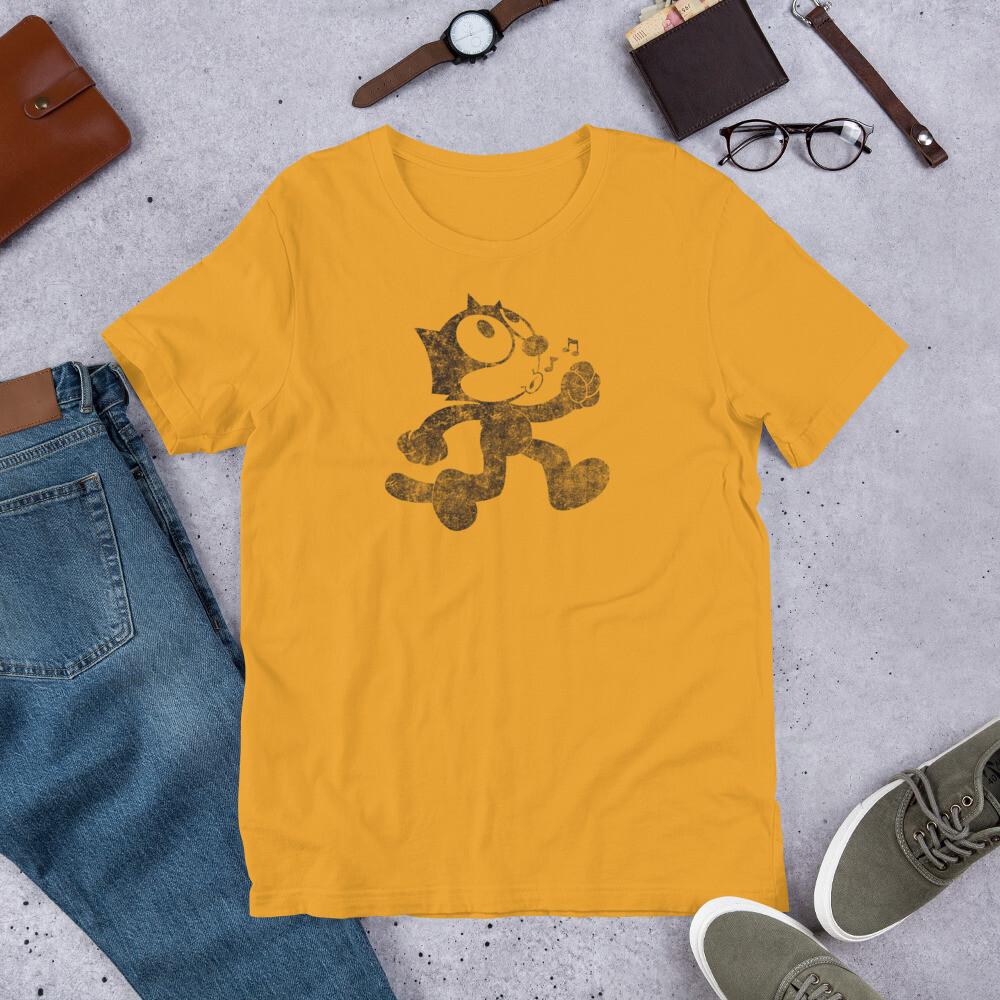 Felix The Cat Vintage Retro Distressed Short-Sleeve Unisex T-Shirt
