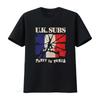 UK SUBS Party In Paris Print Black T Shirt for Men Large Size Vintage Washed Fashion Versatile Streetwear Unisex Graphic Homme