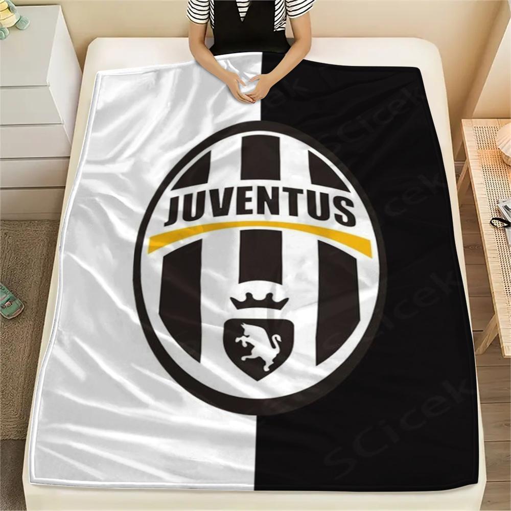 1 Stück Juventus FC Aufdruck Flanelldecke, Hohe Qualität, Bequem für alle Jahreszeiten, Heimdekoration, Wärme und Komfort, Perfekt für Weihnachtsgeschenke