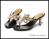 Fashion Sandals 2024 New Style Rhinestone Summer Bohemian High-heeled Stiletto Fashion Flip-flops