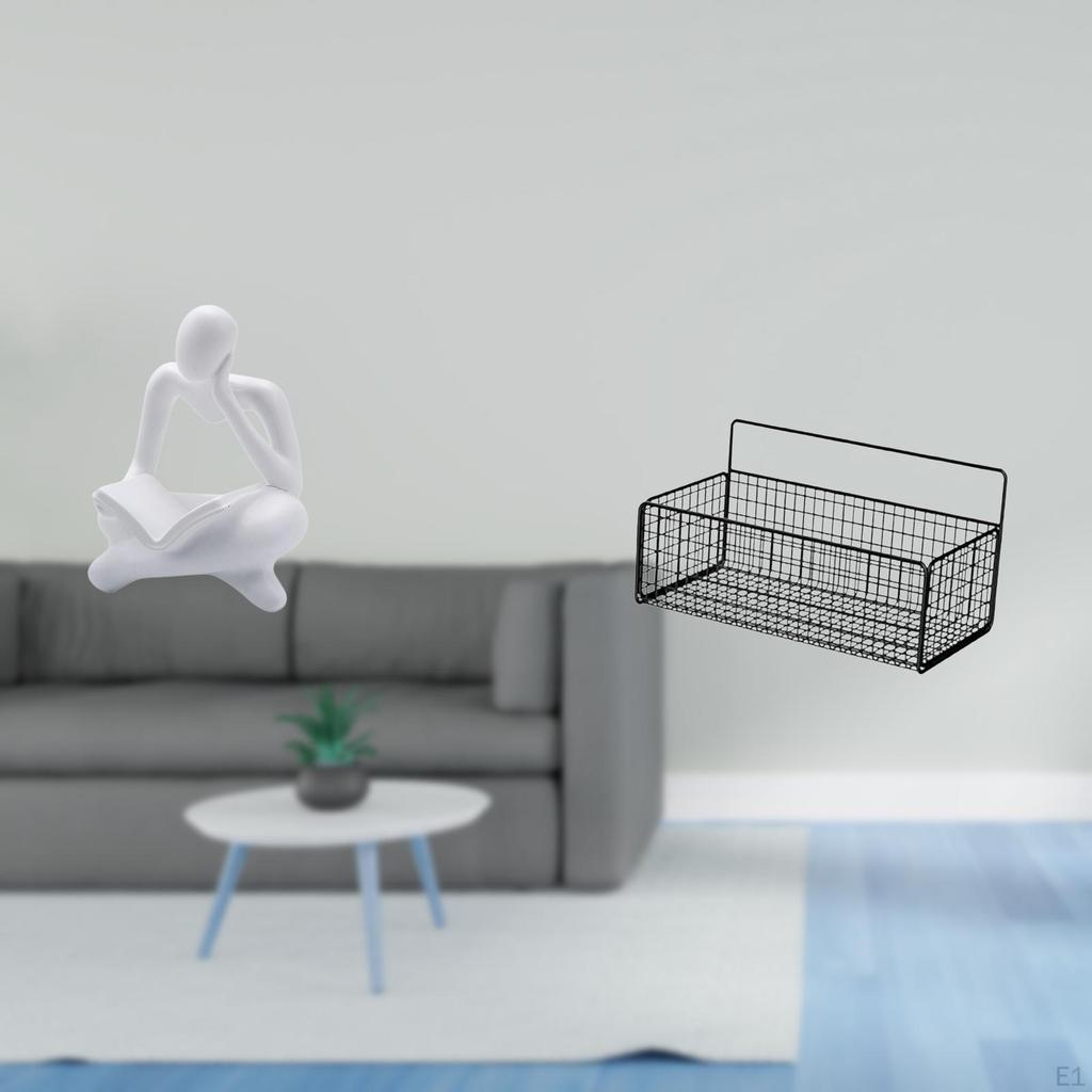 Abstract Thinker Statue Decoration for Tabletop Living Room Shelf Office Bookshelf with Wall Hanging