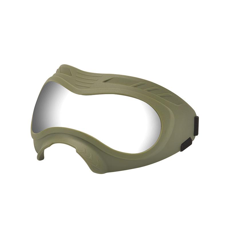 

Police Dog Fu Zai Protective Goggles Pet Supplies Glasses Dog Sunglasses for Medium and Large Dogs Military Dog Pet Glasses Military green frame with