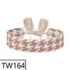 Handmade Bohemian Embroidered Logo Tassel Bracelet - Ethnic Style Friendship Band