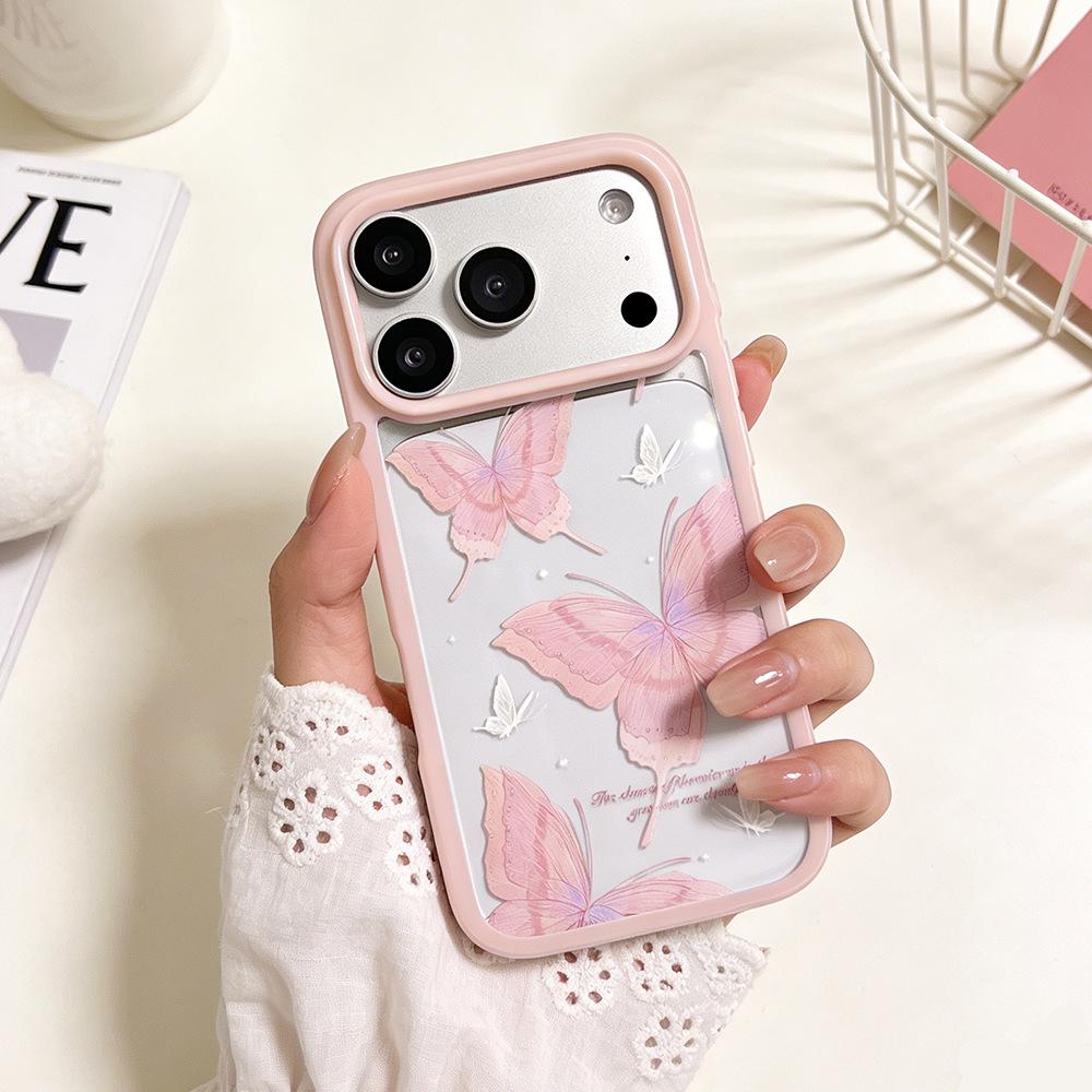 Transparent Drop-proof Butterfly Phone Case for iPhone 17/16 Pro Max and iPhone 15
