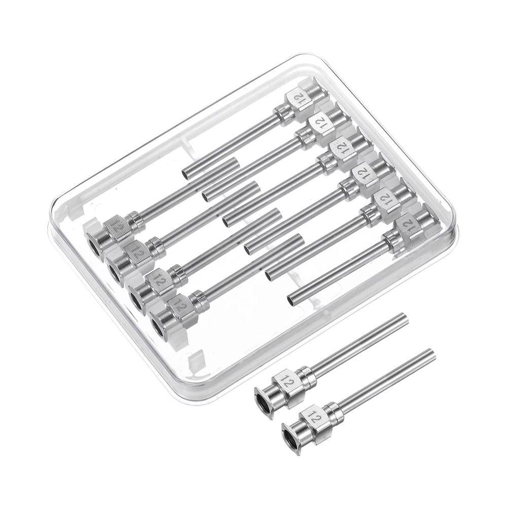 12Pcs 8G-30G Fluids Dispensing Machine Needle Blunt Tip Glue Dispenser Tip