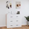 816576 vidaXL Buffet White 80x33x70 Cm Engineered Wood