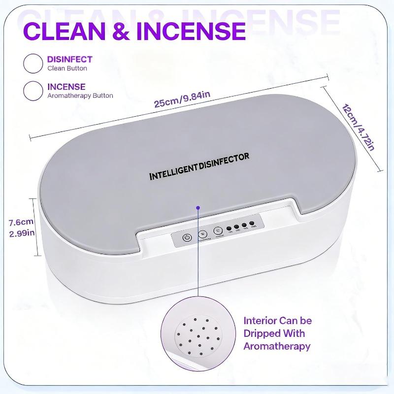 Multifunctional Cleaning Box, Portable USB Cleaning Box for Nail Manicure Make Up Tools,Jewelry,Tattoo Supplies Cleaning