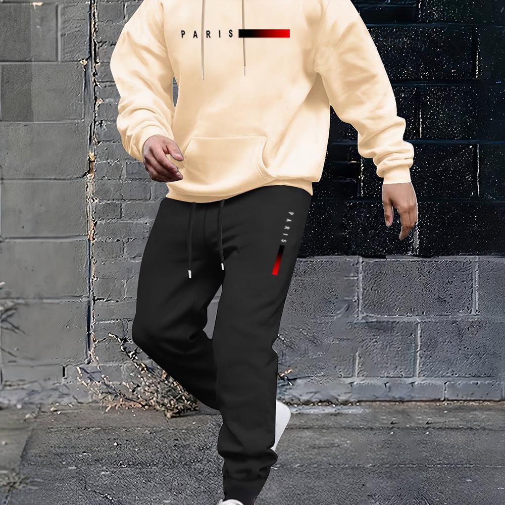 2025 Herren Logo-Print Kapuzenpullover & Jogginghosen Set
