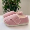 Women Memory Foam Slippers Adjustable Closed Toe Swollen Feet Slippers Comfortable House Indoor Outdoor Shoes with Rubber Sole