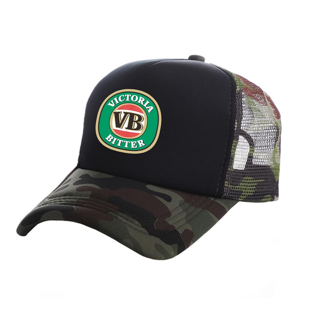 

Victoria Bitter Beer Trucker Caps Unisex Cool Baseball Caps Summer Mesh Net Snapback Hats