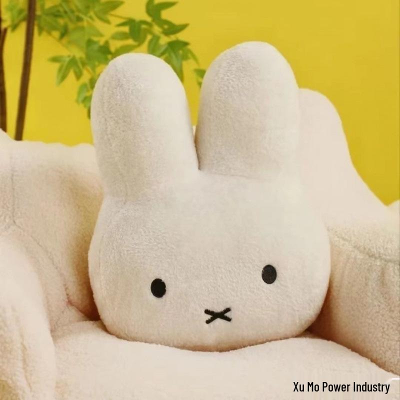Miffy Rabbit Plush Pillow - Cute Bedtime Sleep Cushion for Kids, Sofa Back Support, Birthday Gift