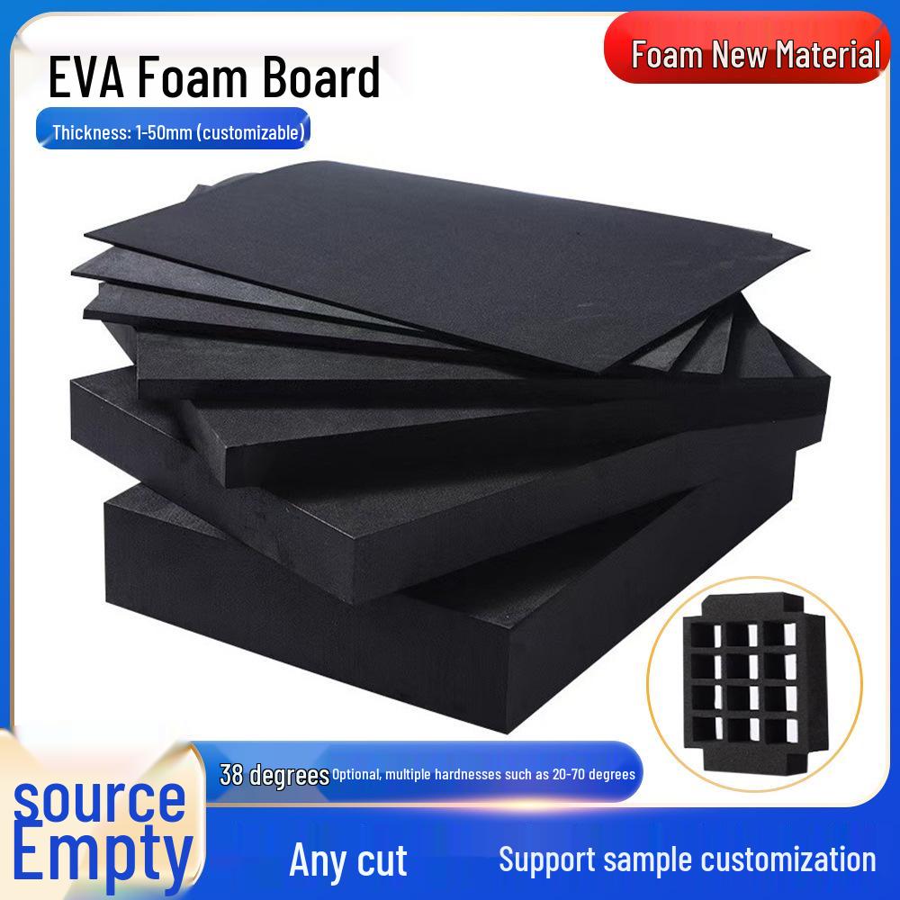 

EVA Foam Board Sheet Adhesive Pad: 38-80 Degree Anti-collision Packaging Liner Card Slot Sponge Strip. 1m x 0.5m x 2mm Foam Pad