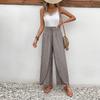 Women's Palazzo Pants Floral Wide Leg Trousers Summer Beach High Pants