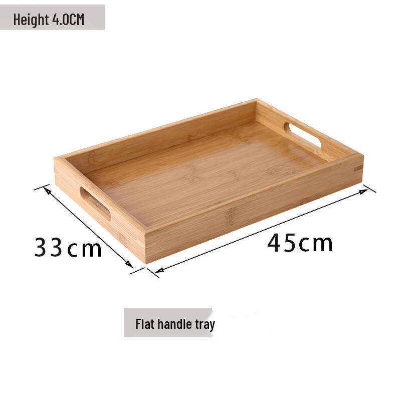 Aiqiyi A1 Bamboo Wood Rectangular Serving Tray 45x33x4cm