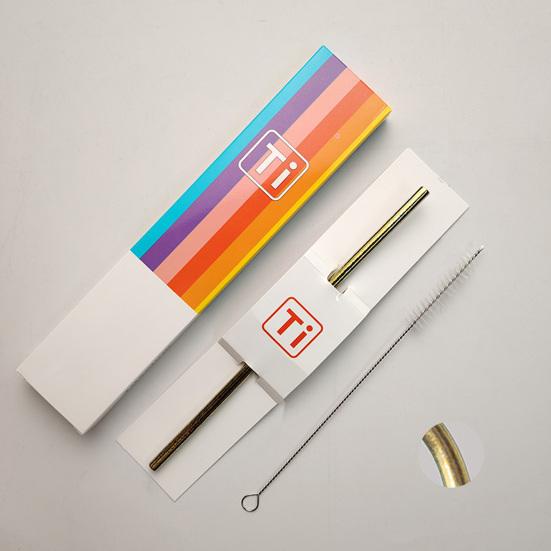 Cannuccia in Acciaio Inossidabile Design Fiore di Ghiaccio Colorato Resistente alla Corrosione Leggera Cannuccia da Bevanda con Spazzolino di Pulizia Senza BPA Cannuccia Metallica