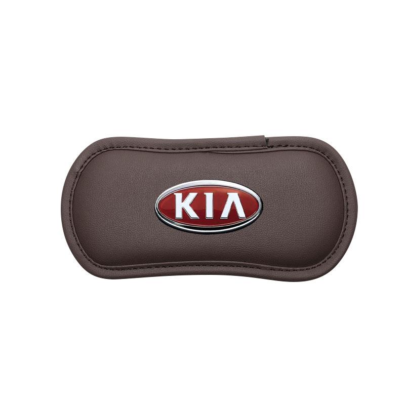 1Pcs Leather Car Pillow Car Knee Pad Elastic Memory Foam Leg Pad For Kia Rio Sportage R K3 K4 K5 K6 K7 K8 Ceed Sorento Cerato Soul
