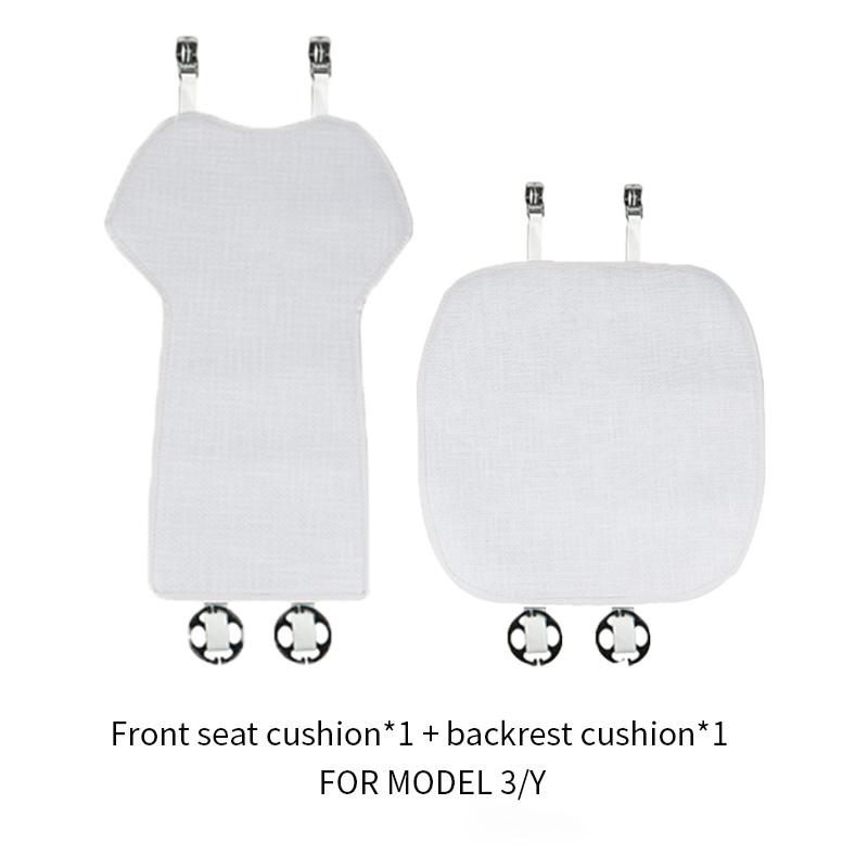 

For Tesla Model Y/Model 3 2025 2025-2018 seat cover linen cushion Breathable Sweatproof Four Seasons Seat Cover Car accessories