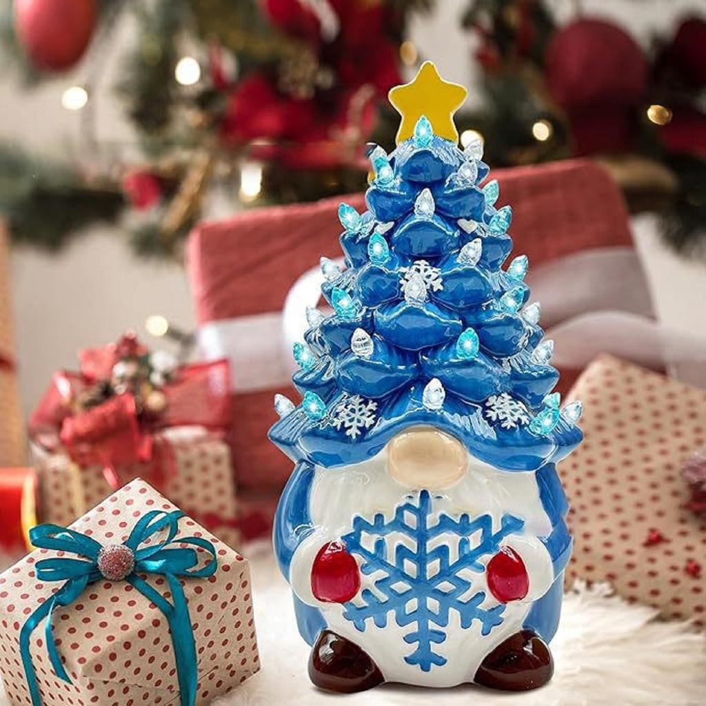 Decorations Glowing Christmas Gnomes Resin Colored Lights Christmas