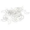 30pcs Moon Shaped Jewelry DIY Hollow Frame Metal Open Bezel Pendant for Resin CraftMoon Shape S