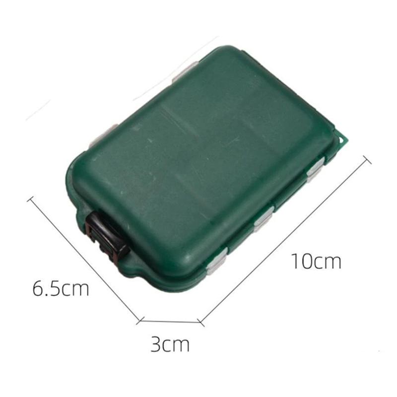 Double Layer Fishing Tackle Box Organizer, Lure Storage Case with Compartments for Spinners Micro Jigs Hooks